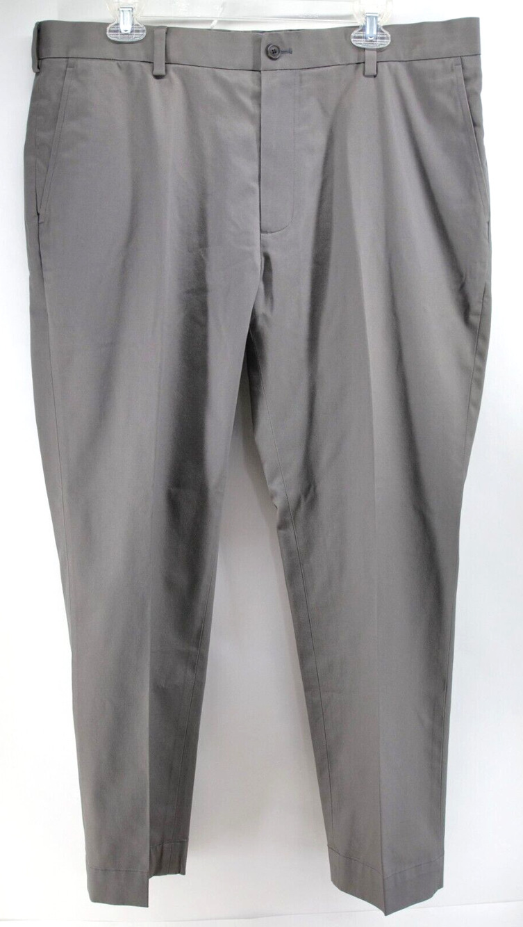 Brooks Brothers Pants Mens 38x30 Gray Lightweight Advantage Chino Stretch Milano